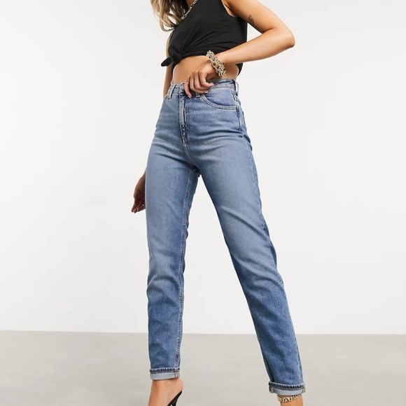 Nwt Asos Design High Rise Farleigh Slim 